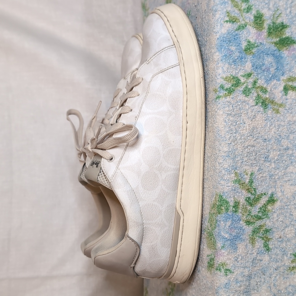 Coach Clip Low Top Off White Sneaker mens 13 - Picture 4 of 9